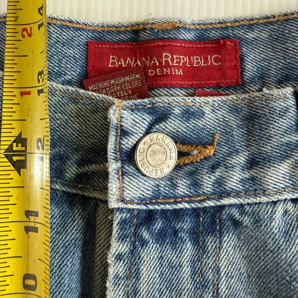 VTG Banana Republic Jeans Mens 38x30‎ Light Blue Bootcut 100% Cotton Denim Y2K